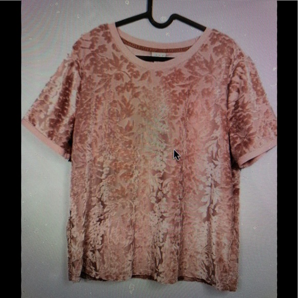 a new day Tops - NWT A New Day Velvet Burnout Boxy Tee Large